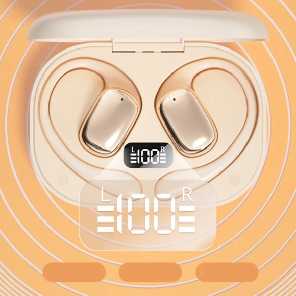 Smartech Gadgets Over-Ear Bluetooth Earbuds In Gold. New - Picture 4 of 6